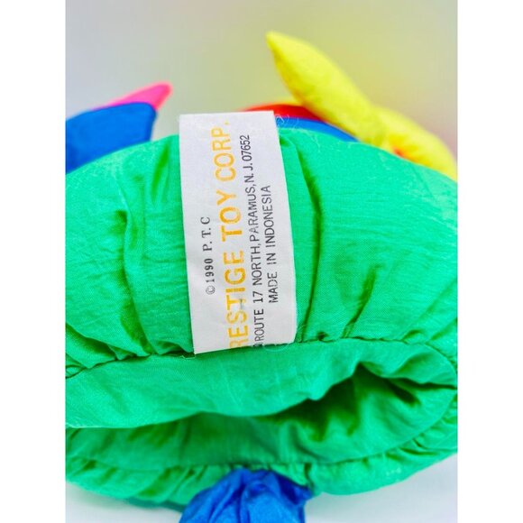 Vintage Prestige Toy Corp Neon Butterfly Bug Hand Puppet with Squeaking Sound - Picture 6 of 10